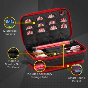 Casemaster Plazma Plus Dart Case with Phone Pocket Nylon