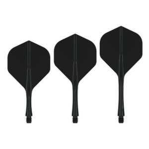 Caliburn SUP Flights Moulded Flight & Shaft Standard No2 Zwart