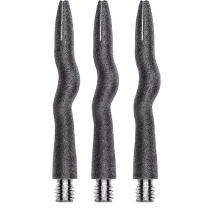 Caliburn Curly Dart Shafts Aluminium Sandblasted