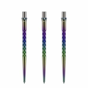 Caliburn Replaceable Dart Points Ripple No Lip Rainbow 36 MM