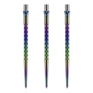 Caliburn Replaceable Dart Points Ripple No Lip Rainbow 40 MM