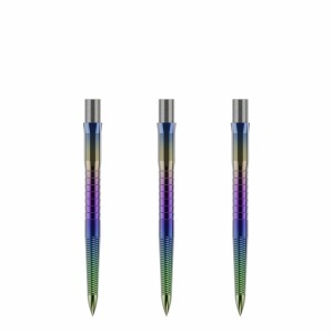 Caliburn Replaceable Dart Points Micro Grip Rainbow 28 MM
