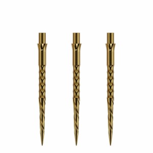 Caliburn Replaceable Dart Points Spiro No Lip Gold 32 MM