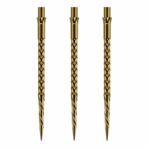 Caliburn Replaceable Dart Points Spiro No Lip Gold 40 MM