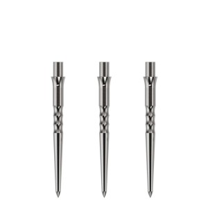 Caliburn Replaceable Dart Points Ripple No Lip Silver 28 MM