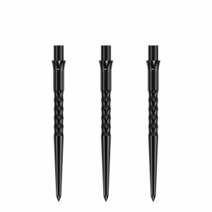 Caliburn Replaceable Dart Points Ripple No Lip Black 32 MM