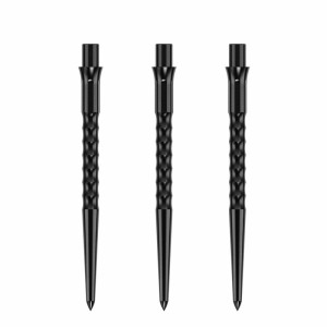 Caliburn Replaceable Dart Points Ripple No Lip Black 36 MM