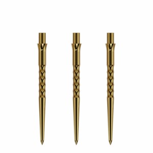Caliburn Replaceable Dart Points Ripple No Lip Gold 32 MM