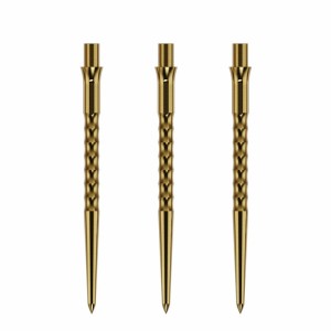 Caliburn Replaceable Dart Points Ripple No Lip Gold 36 MM