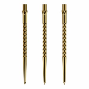 Caliburn Replaceable Dart Points Ripple No Lip Gold 40 MM