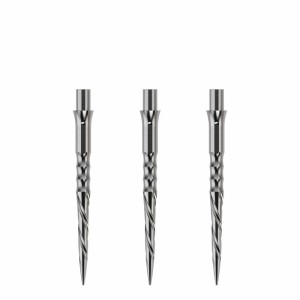 Caliburn Replaceable Dart Points Spiro No Lip Silver 28 Millimeter