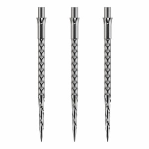 Caliburn Replaceable Dart Points Spiro No Lip Silver 36 MM