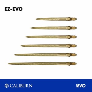 Caliburn EZ-EVO Dart Points Steel Tip Laser Armour Gold