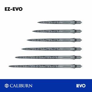 Caliburn EZ-EVO Dart Points Steel Tip Laser Lightning Silver