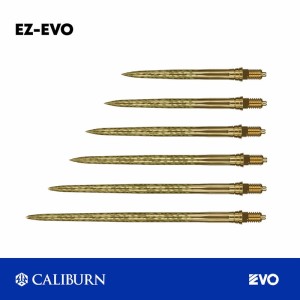 Caliburn EZ-EVO Dart Points Steel Tip Laser Lightning Goud