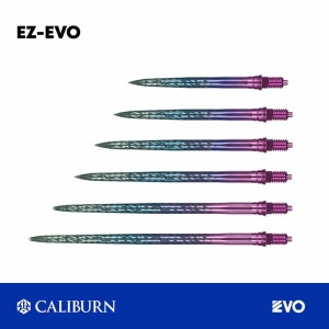 Caliburn EZ-EVO Dart Points Steel Tip Laser Lightning Rainbow