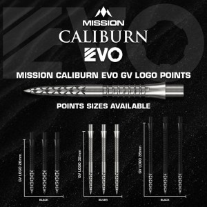 Mission Caliburn EVO Dart Points GV Logo