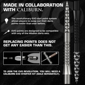 Mission Caliburn EVO Dart Points GV Logo