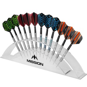 Mission Station 12 Darts Display Transparent