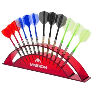 Mission Station 12 Darts Display Rood