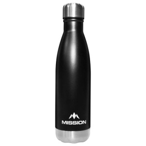 Mission Stainless Steel Water Bottle 500ml Black