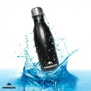 Mission Stainless Steel Water Bottle 500ml Black