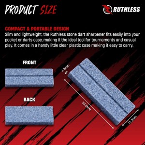 Ruthless Dart Sharpener Flat V Groove 4-Pack