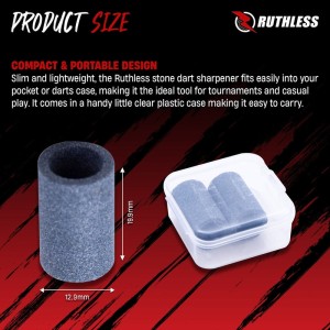 Ruthless Dart Sharpener Round Stone 2-Pack