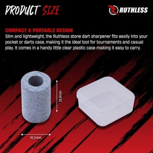 Ruthless Dart Sharpener Mini Round Stone 3-Pack