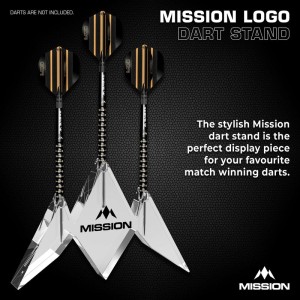 Mission Acrylic Dart Stand Logo 3 Darts