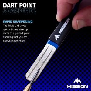 Mission Diamond Point Sharpener Large Blue