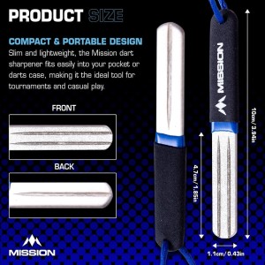 Mission Diamond Point Sharpener Large Blue