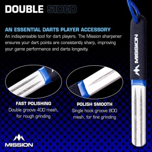 Mission Diamond Point Sharpener Large Blue