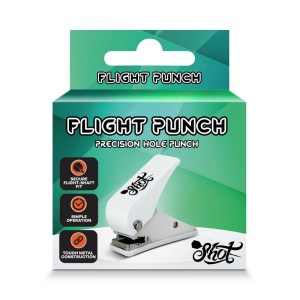 Shot Flight Punch Precision Hole Punch White