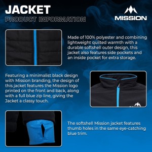 Mission Teamwear Softshell Jacket Black Adult