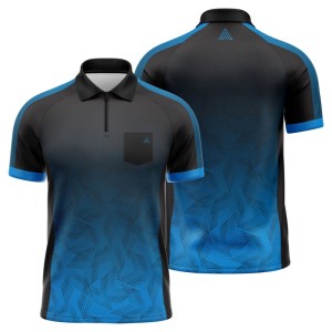 Arraz Chevron Black & Blue Dart Shirt