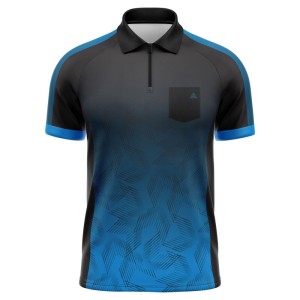 Arraz Chevron Black & Blue Dart Shirt