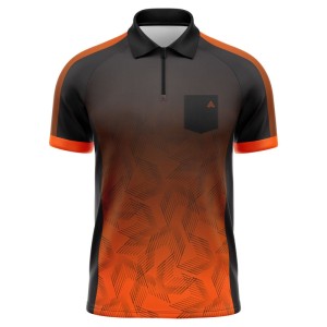 Arraz Chevron Black & Orange Dart Shirt