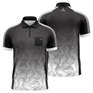 Arraz Chevron Black & White Dart Shirt