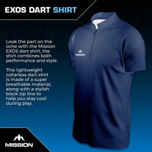 Mission EXOS Cool Dart Shirt Navy Blue