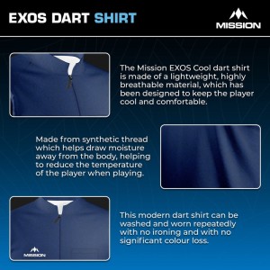 Mission EXOS Cool Dart Shirt Navy Blue