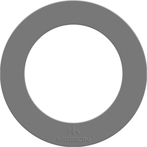 Mission Dartboard Surround Heavy Duty Logo Silver