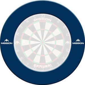 Mission Pro Heavy Duty Dartbord Surround met Logo Blauw