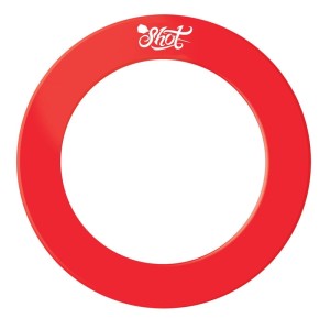 Shot Rubber Heavy Duty Dartbord Surround Rood