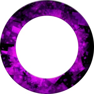 Designa Heavy Duty Fractal Dartbord Surround Purple