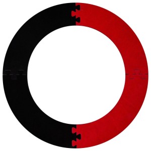 Caliburn EVA Jigsaw Dartbord Surround Zwart/Rood