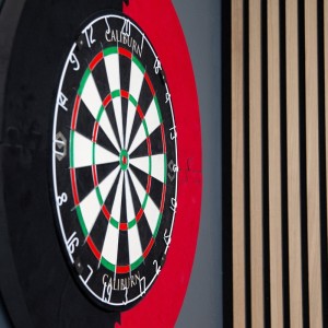 Caliburn EVA Jigsaw Dartbord Surround Zwart/Rood