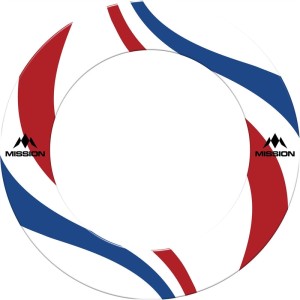 Mission Nederland White Swirls Dartbord Surround