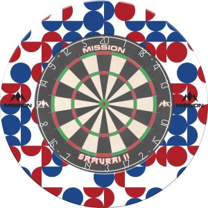 Mission Nederland White Art Deco Dartbord Surround