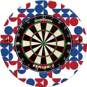 Mission Nederland White Art Deco Dartbord Surround